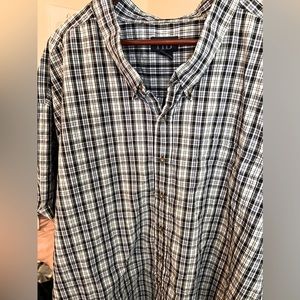Men’s DXL Harbor Bay Brand button up shirt size 6XL